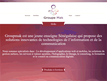 Tablet Screenshot of groupemak.com